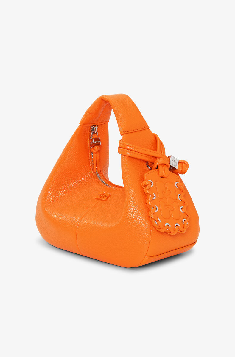 Orange Mini Hobo-Handväska