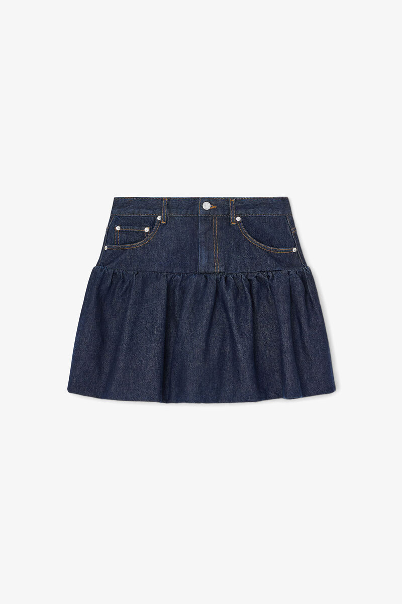 Skjorta i vaskad denim