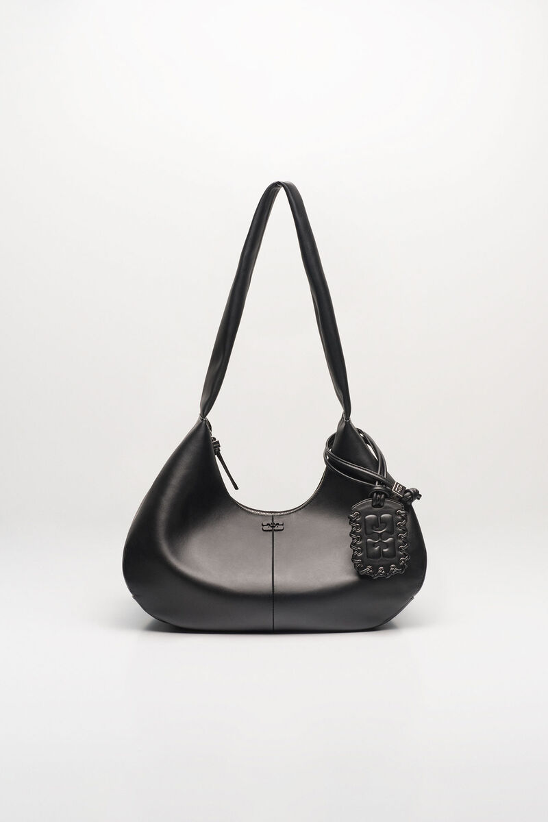 Svart medium hobo-ryggsäck