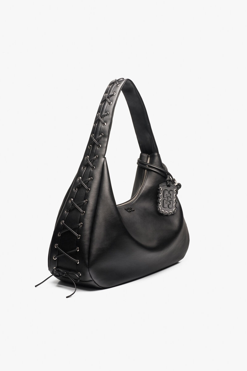 Svart XXL Hobo-tas