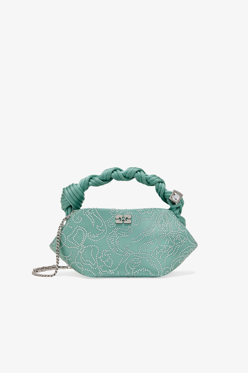 Grön rhinestones mini bou bag