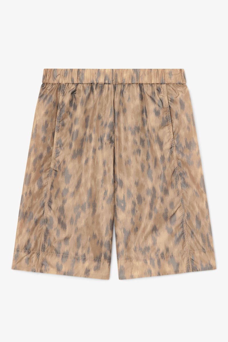 Shorts i tryckta nylon