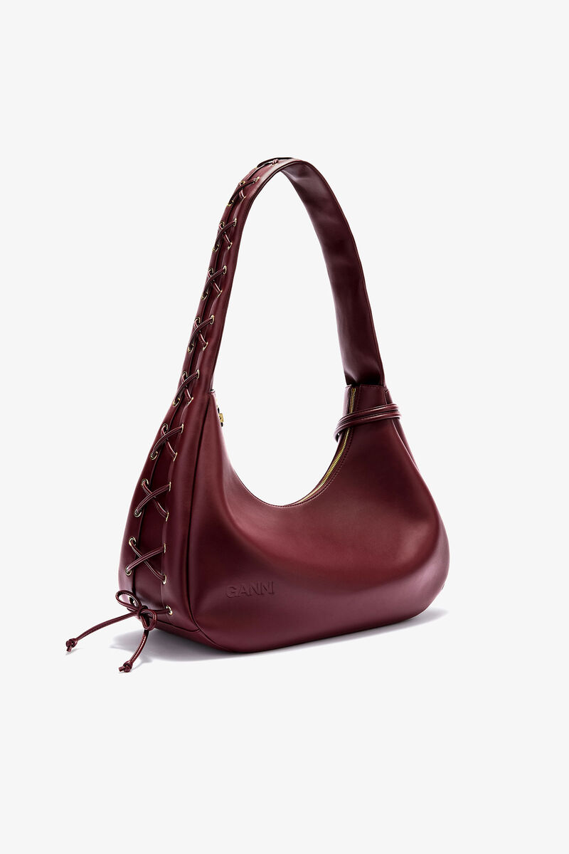 Bordeaux mediuma lasket Hobo-tas