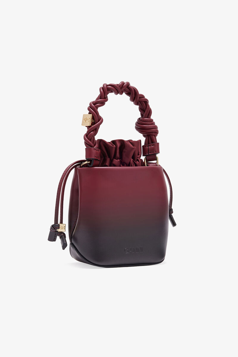 Röd gradient mini bou bucketbag