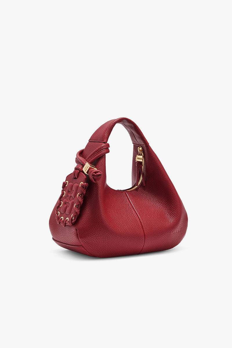 Texturerad Mini Hobo-Handväska