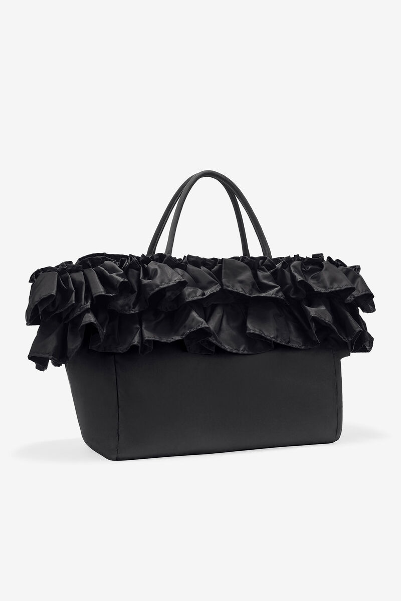 Svart XXL-ruffle-bärare