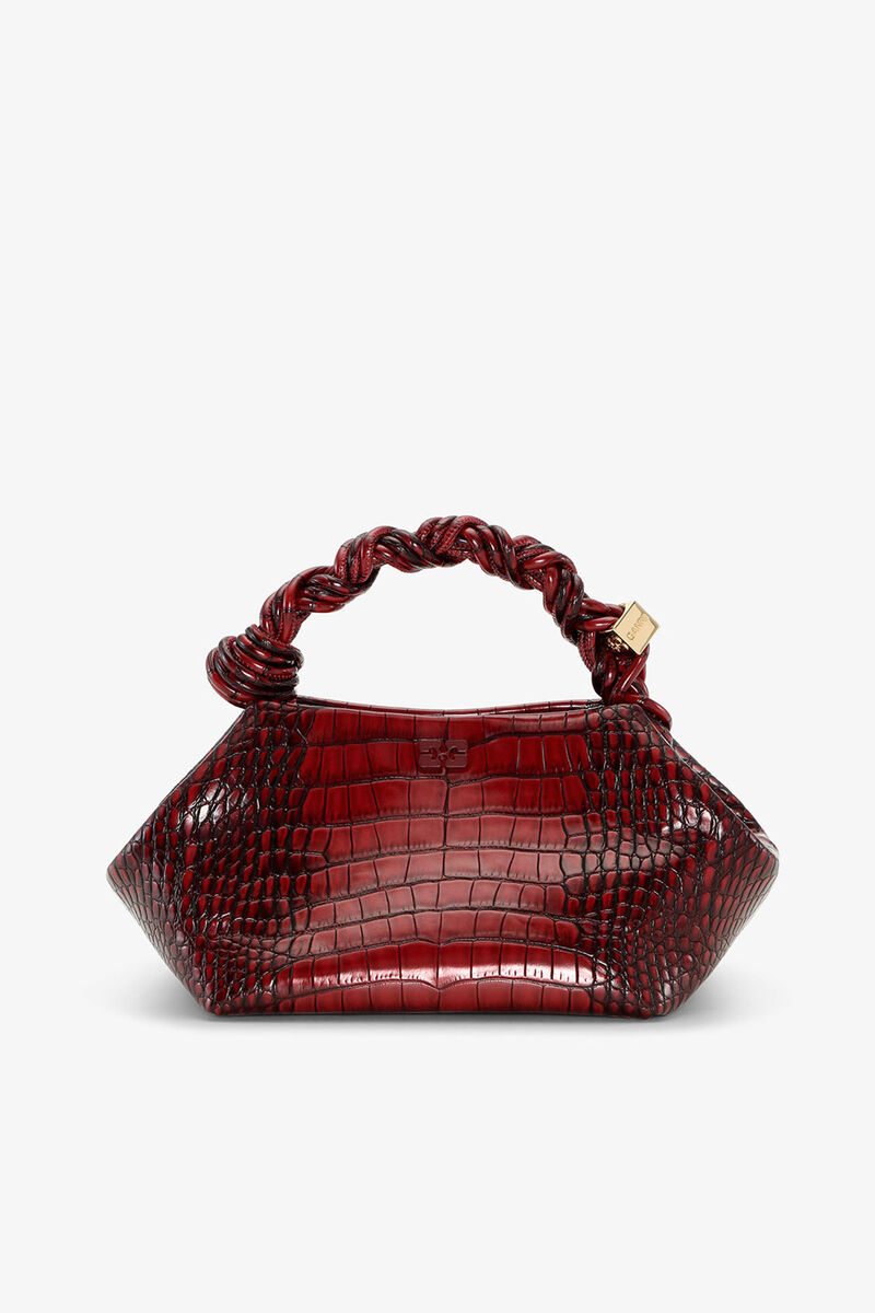 Bordeaux Croco Small Bou Bag