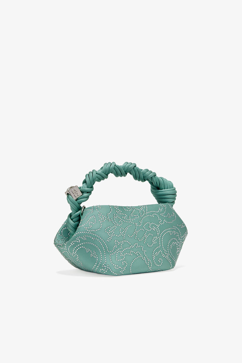 Grön rhinestones mini bou bag
