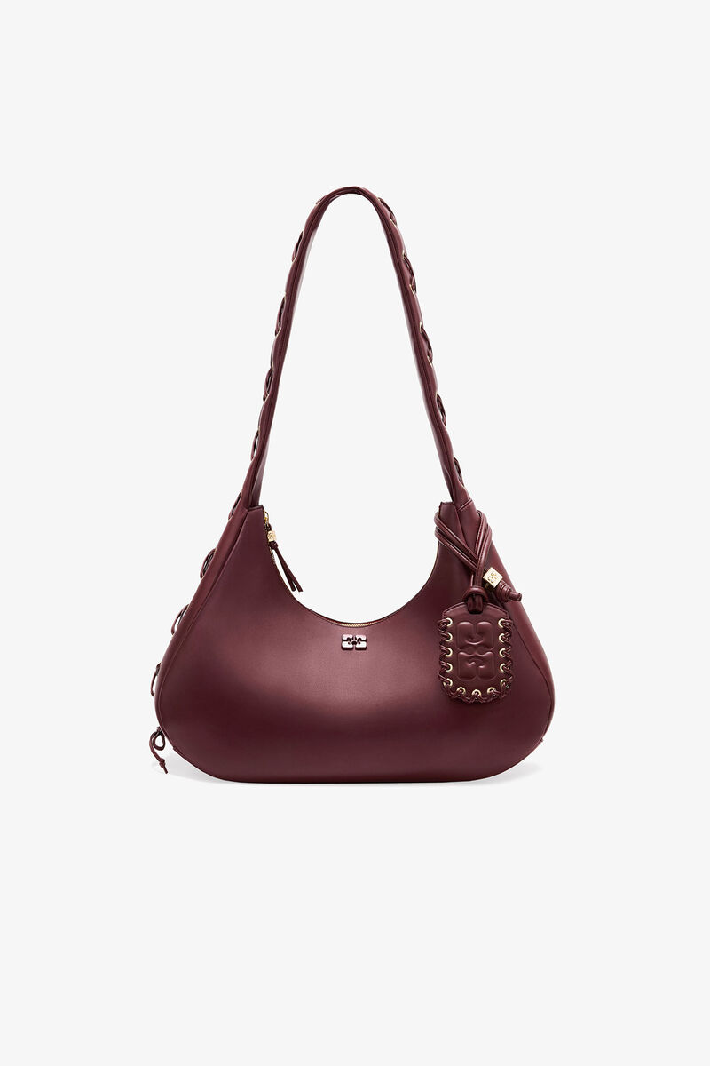 Bordeaux mediuma lasket Hobo-tas