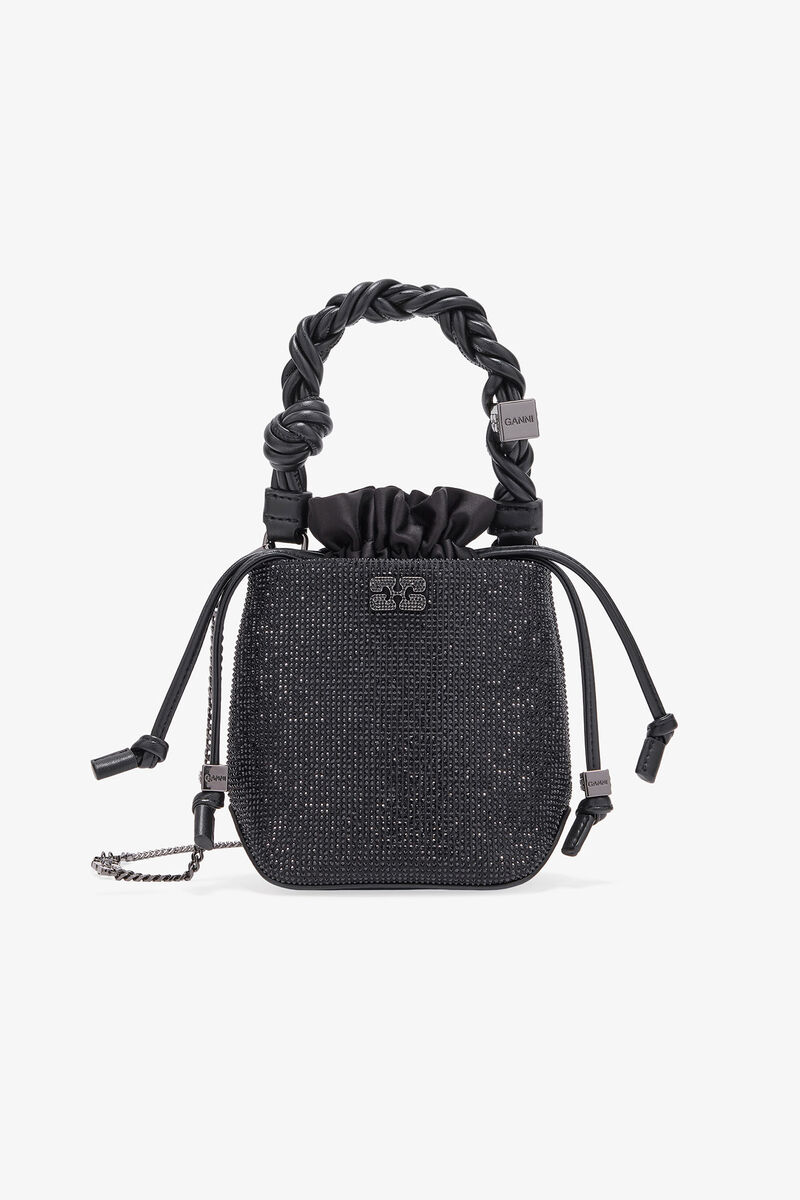 Svart mini bou bucketbag