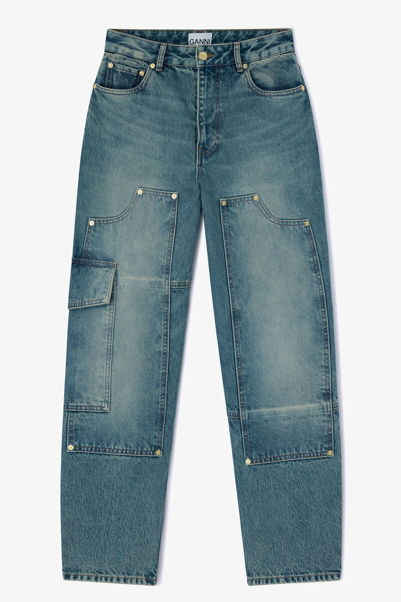 Audri jeans i tintad rigid denim