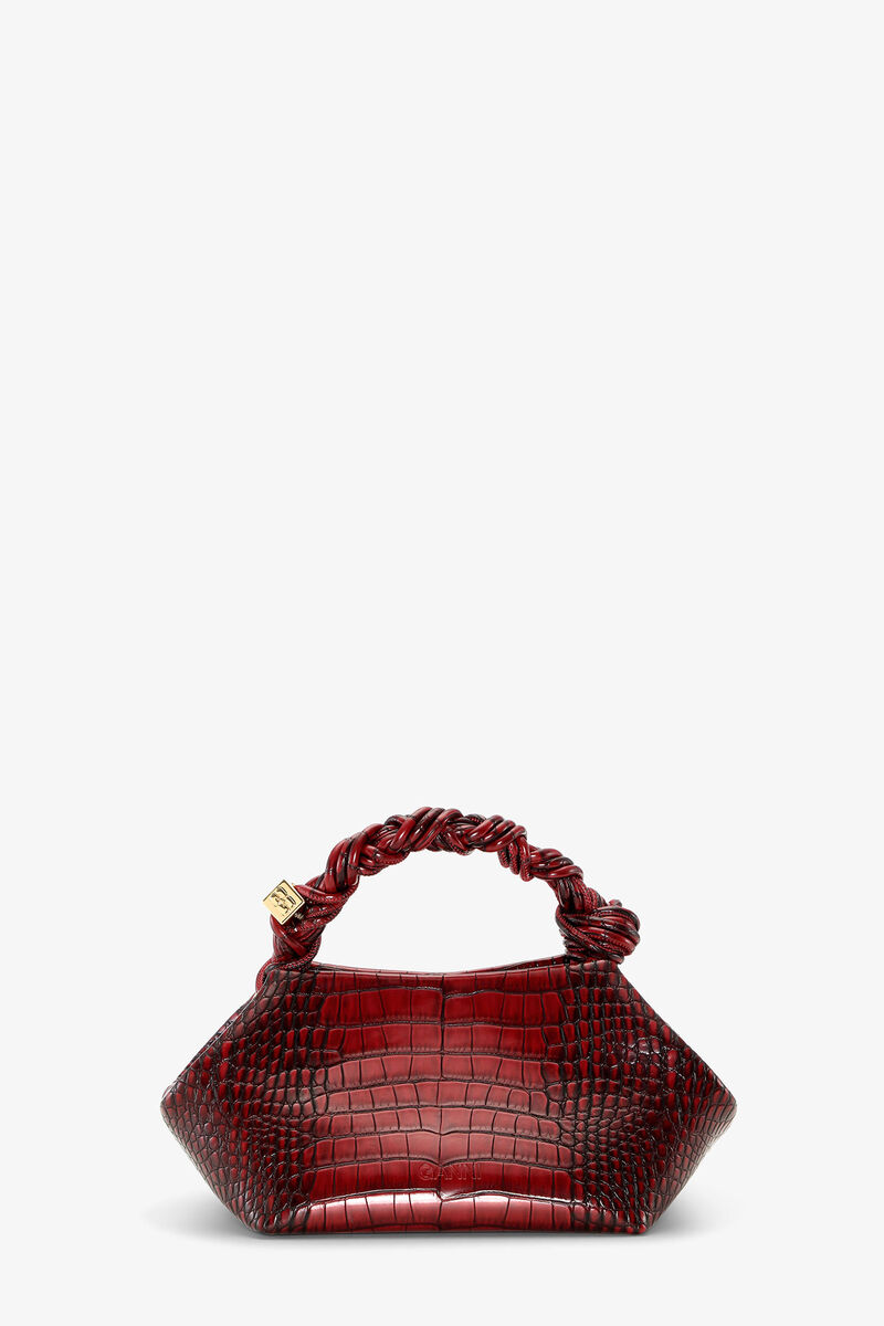 Bordeaux Croco Small Bou Bag